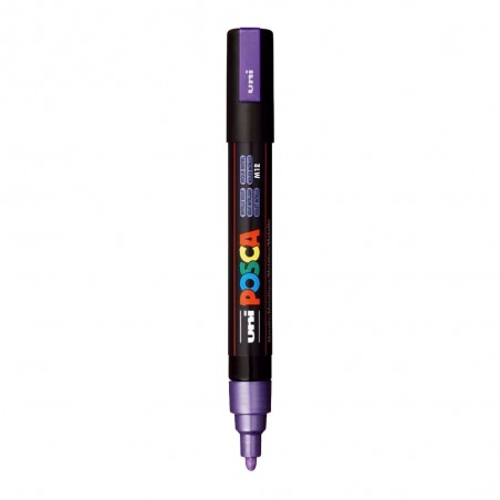 MARC.UNI POSCA PC-5M VIOLETA METALICO