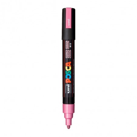 MARC.UNI POSCA PC-5M ROSADO METALICO