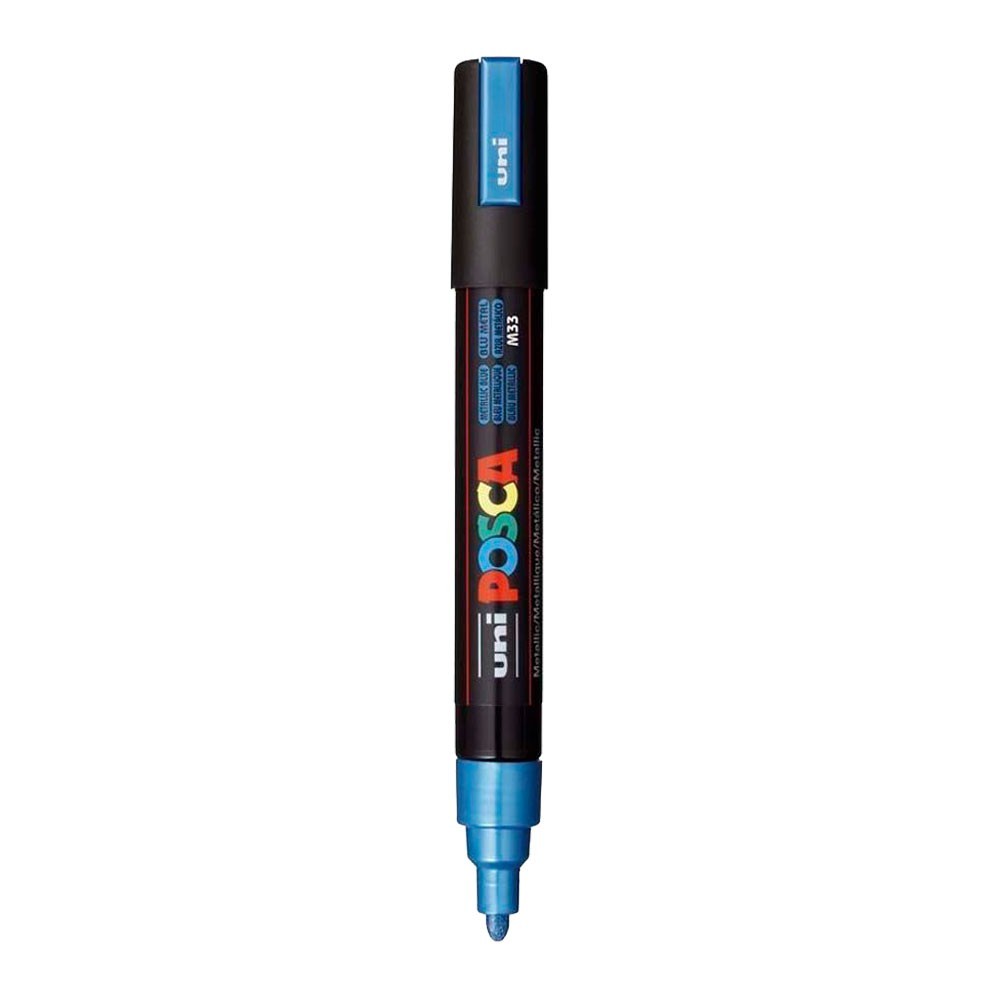 MARC.UNI POSCA PC-5M AZUL METALICO