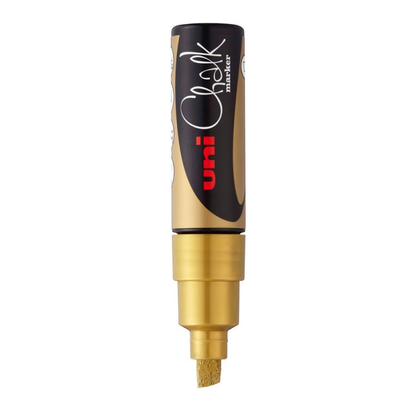 MARC.UNI CHALK METALICO 8MM.ORO