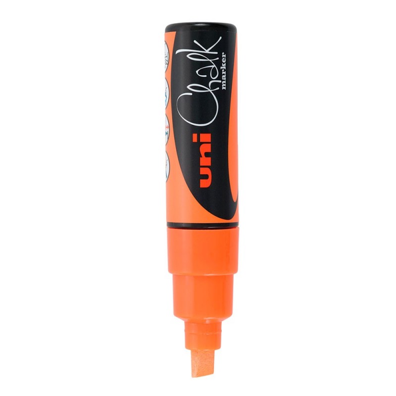 MARC.UNI CHALK  8MM. NARANJA FLUO