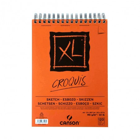 BLOC CANSON XL CROQUIS A4 90G 120H 200787103
