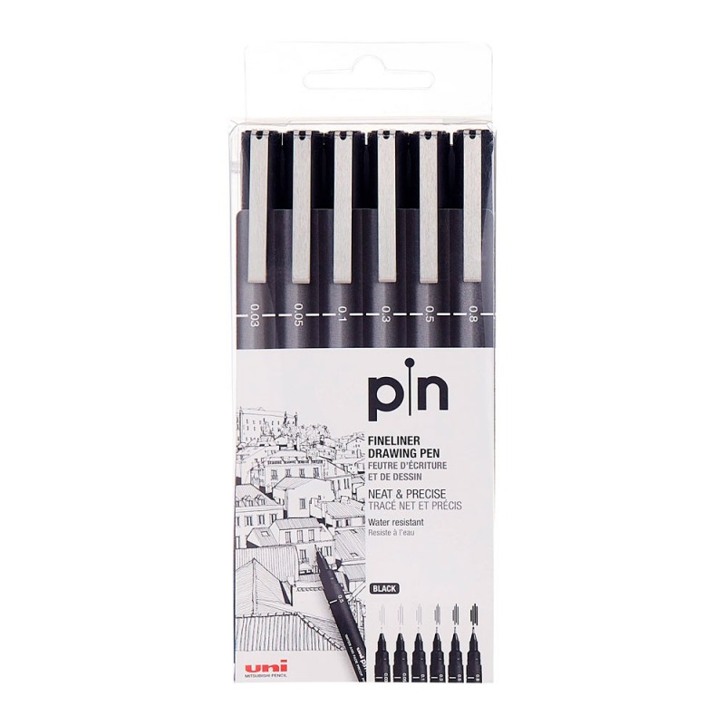 MARC.UNI PIN ESTUCHE X 6