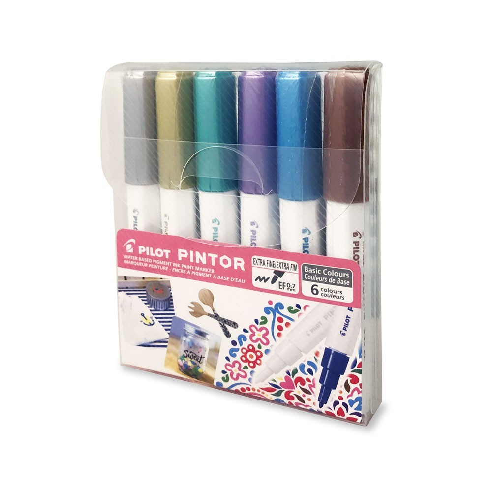 MARC.PILOT PINTOR EXTRA FINO X 6 METALICOS