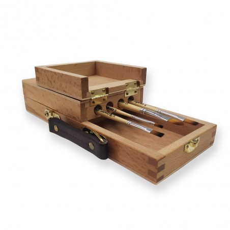 CAJA MADERA P/PINCELES SINOART SFE0045