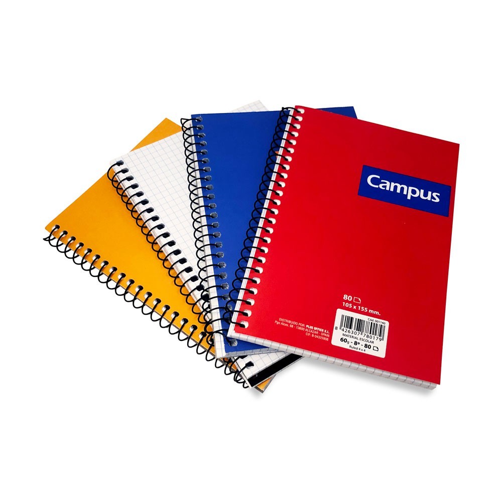 LIBRETA CAMPUS CUADRICULADA 80H 155X105