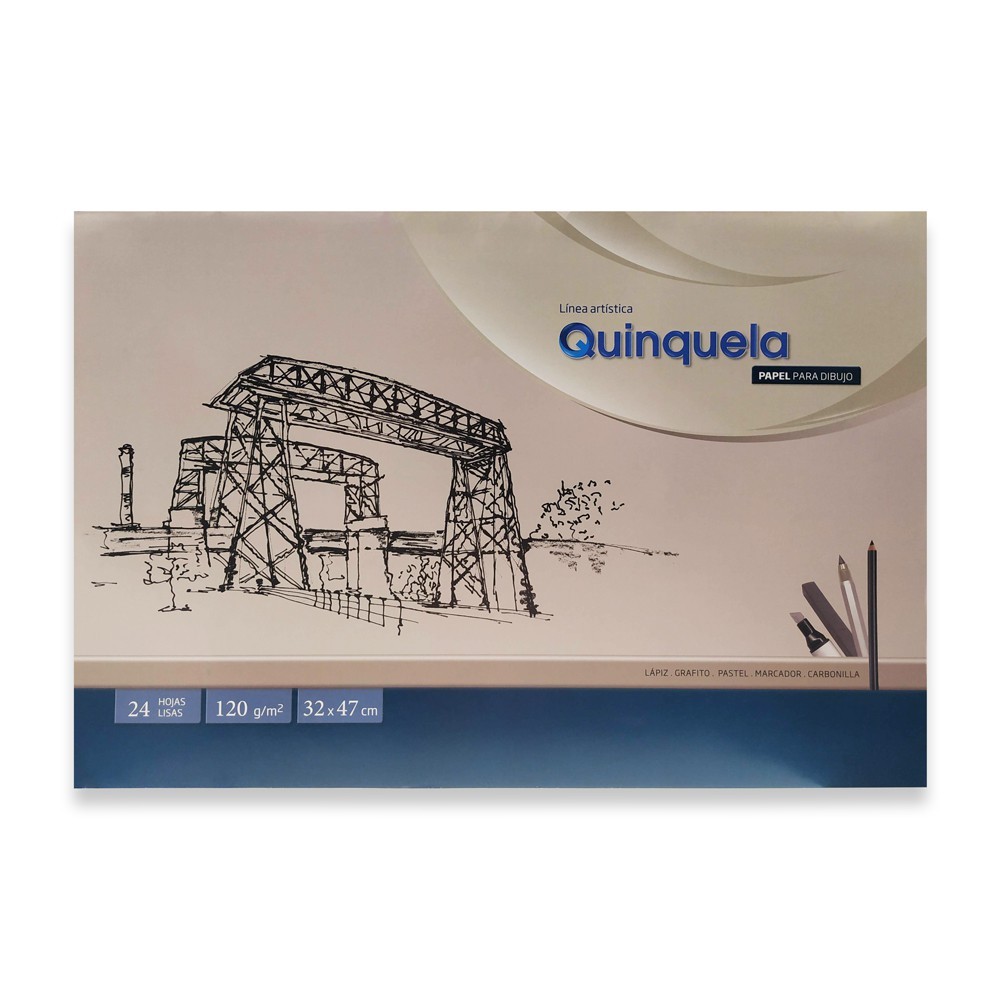 BLOC LEDESMA QUINQUELA 32 X 47 CM 24 HOJAS 120G