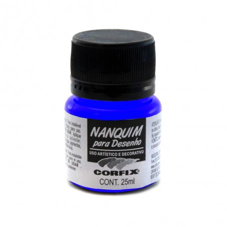 TINTA CHINA CORFIX 25ML AZUL ULTRAMAR