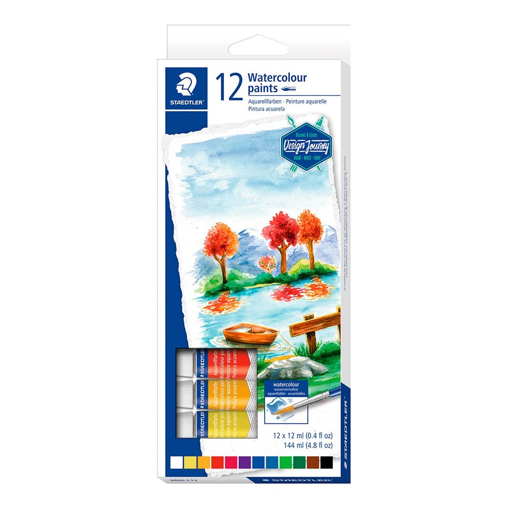 ACUARELA STAEDTLER POMO X12 12ML.