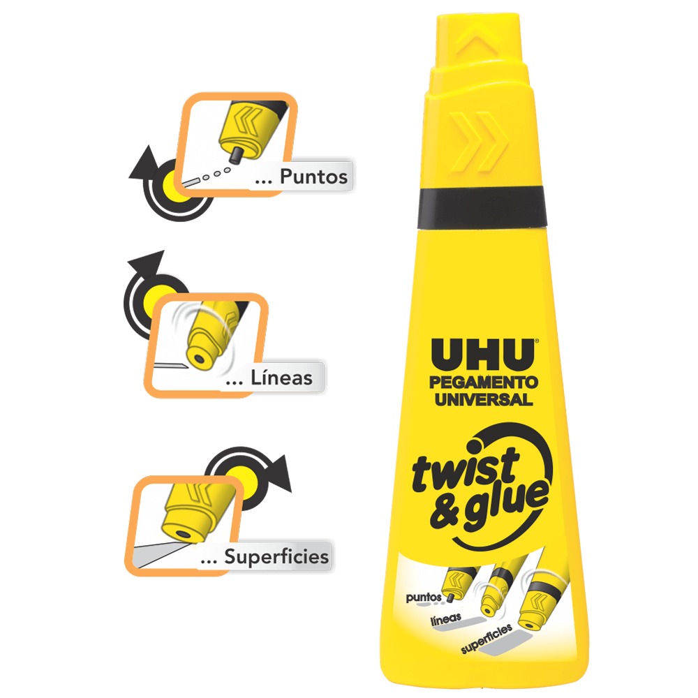 CEMENTO UHU UNIV.TWIST & GLUE