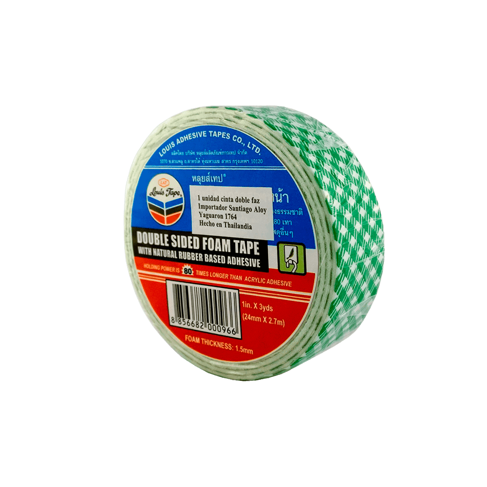 CINTA E.DOBLE FAZ FOAM 24X 2.7 LOUIS TAPE