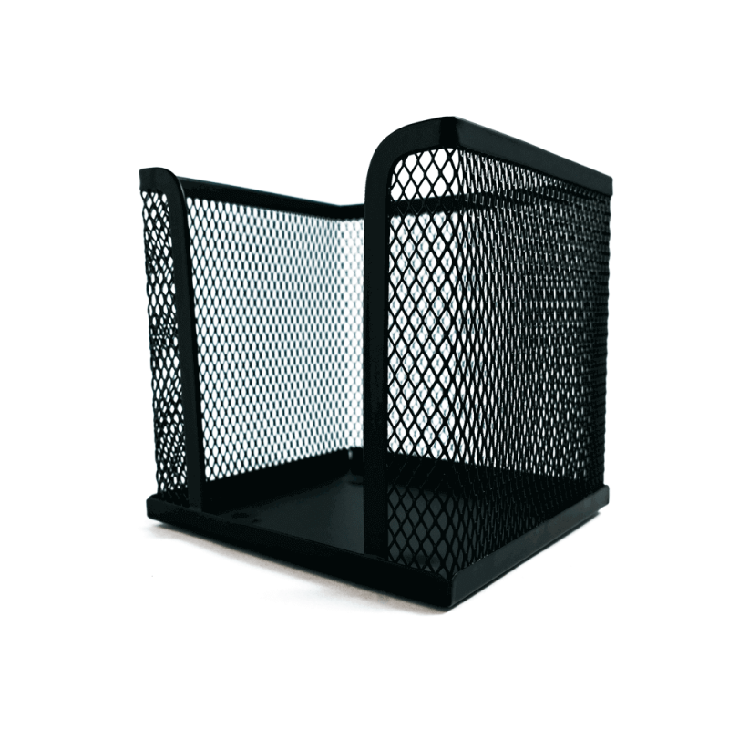 CUBO METAL CALADO 10X10X10 NEGRO