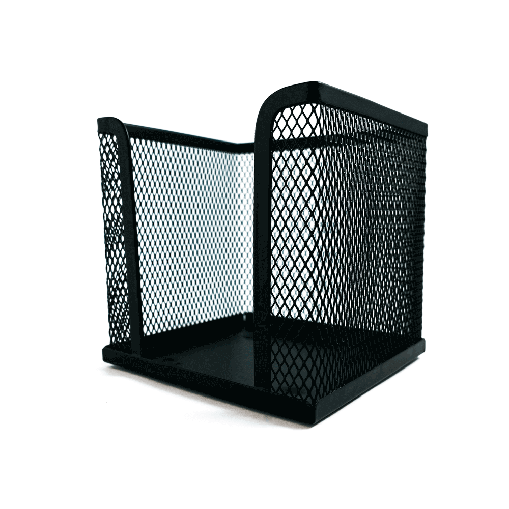 CUBO METAL CALADO 10X10X10 NEGRO