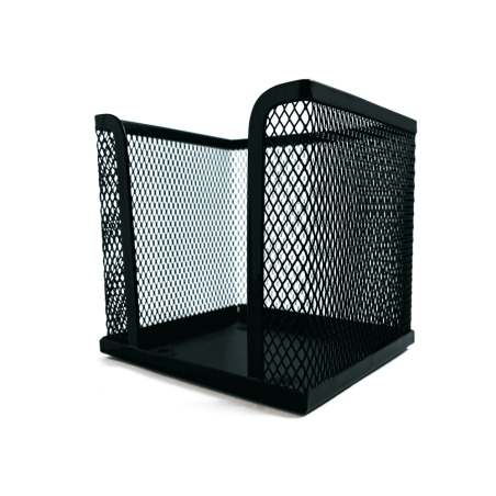 CUBO METAL CALADO 10X10X10 NEGRO