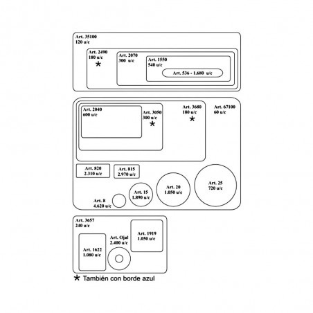 ETIQUETA ROTOLA MANUAL X 5 PLANCHAS